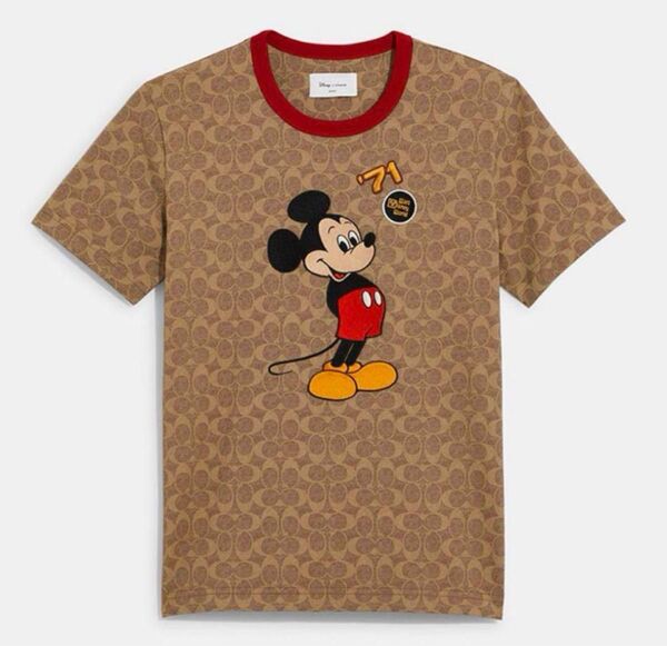 新品未使用 COACH ミッキーマウス Tシャツ サイズL ディズニー Disney