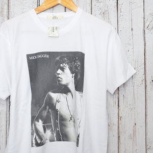 GS8627 ローリングストーンズ Tシャツ M 肩幅46 新品 2012年製・ikka Mick Jagger ロック メール便可 xq