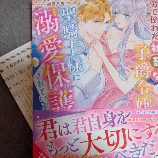 同封200円引き 小説 過労で倒れた社畜な子爵令嬢ですが聖騎士様に溺愛保護されています (ガブリエラブックス )千石かのん/著