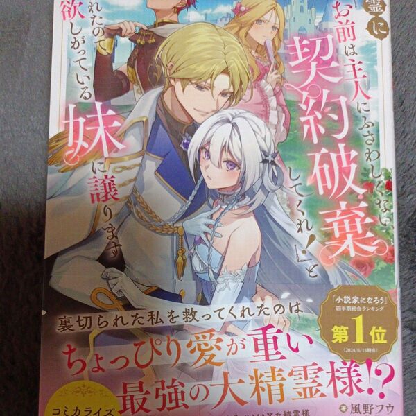 同封200円引き 精霊に「お前は主人にふさわしくない、契約破棄してくれ!」と言われたので、欲しがっている妹に譲ります 風野フウ