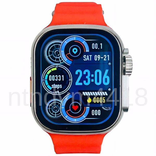 新品 Watch 9 Ultra スマートウォッチ 通話 スポーツ 健康 血中酸素 防水 睡眠 健康管理 Android 多機能