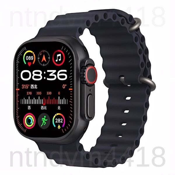 新品 Watch 9 Ultra スマートウォッチ 通話 スポーツ 健康 血中酸素 防水 睡眠 健康管理 Android 多機能