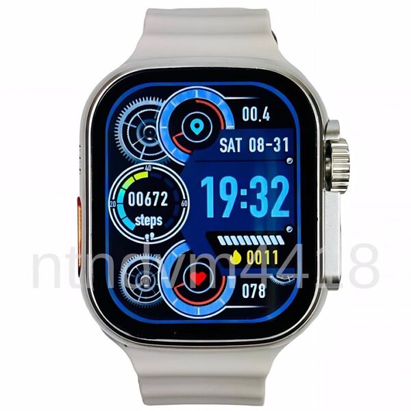 新品 Watch 9 Ultra スマートウォッチ 通話 スポーツ 健康 血中酸素 防水 睡眠 健康管理 Android 多機能