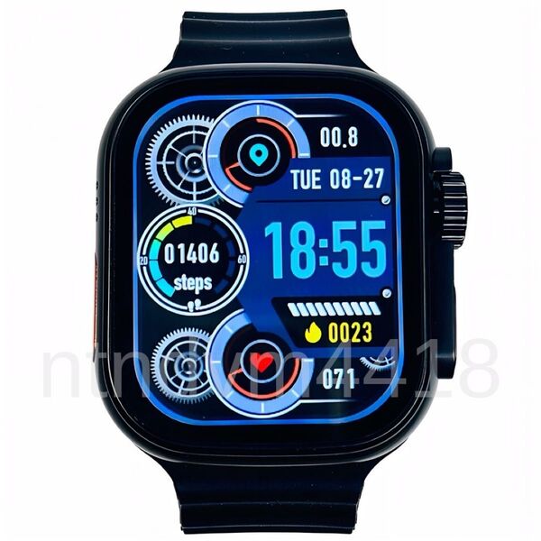 新品 Watch 9 Ultra スマートウォッチ 通話 スポーツ 健康 血中酸素 防水 睡眠 健康管理 Android 多機能