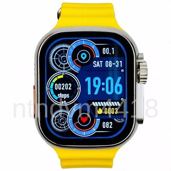 新品 Watch 9 Ultra スマートウォッチ 通話 スポーツ 健康 血中酸素 防水 睡眠 健康管理 Android 多機能