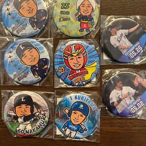 【新品 未開封】西武ライオンズ 缶バッジ 8個セット まとめ売り