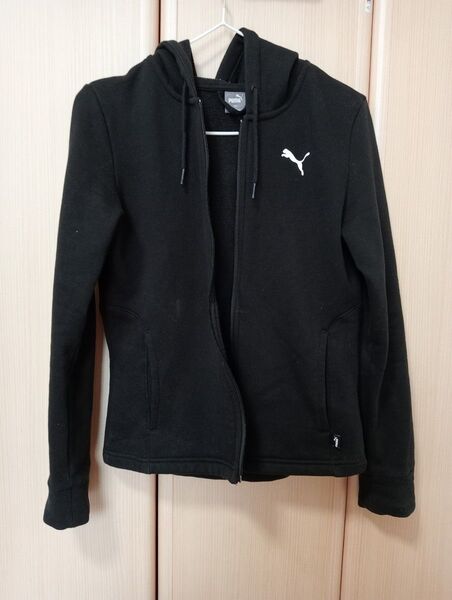 PUMA ジップアップパーカー ブラック L