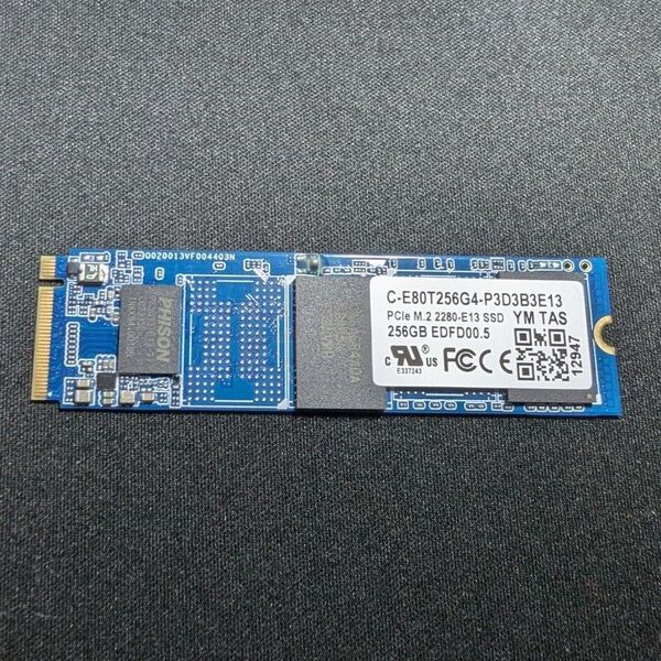 【864時間】【217回】PHISON C-E80T256G4-P3D3B3E13 SSD M.2 正常