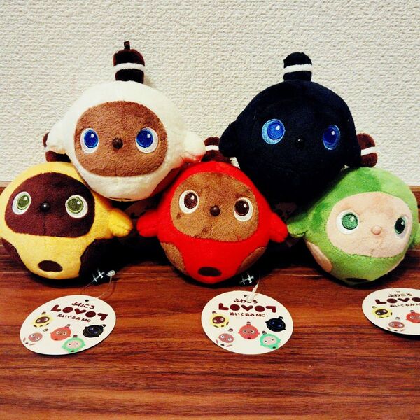 ふわころLOVOT ラボット ぬいぐるみ MC マスコット 全種セット ナムコ限定