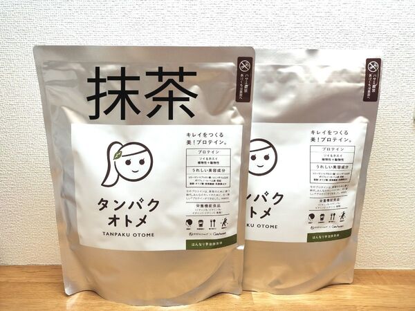【2袋】タマチャンショップ タンパクオトメ プロテイン はんなり宇治抹茶味