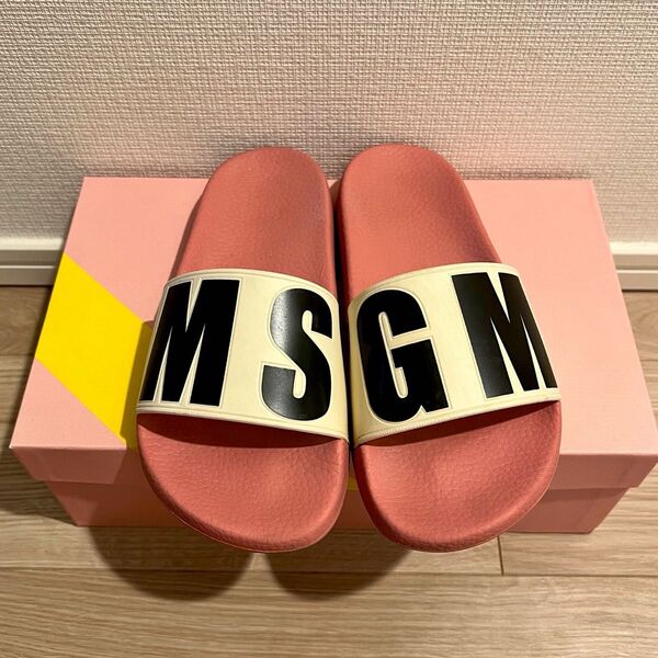 MSGM シャワーサンダル ピンク サイズ36 23cm