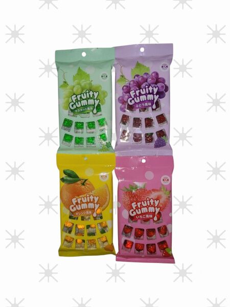 Fruity Gummy フルーツグミセット 4袋 グミ
