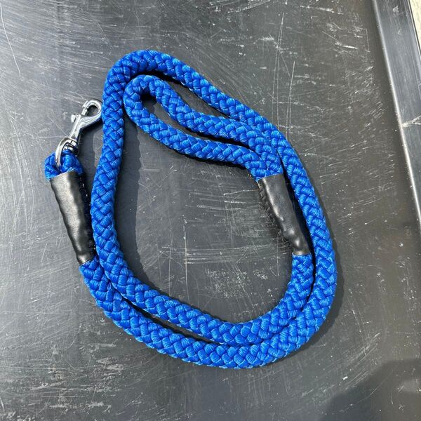 中型犬用 引紐〜15㎏ 12mm×160cmポリプロピレン青いロープの 大型犬用リード