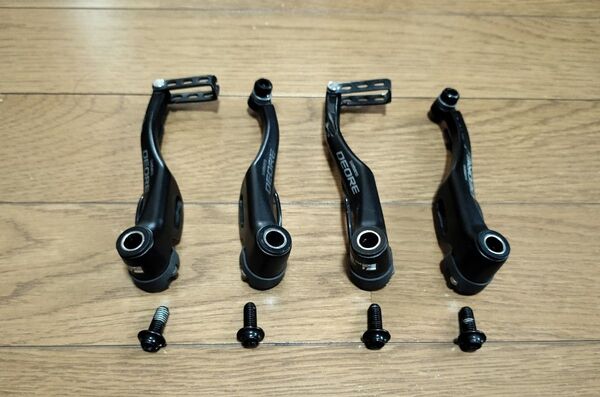 SHIMANO DEORE Vブレーキ BR-T610 ブラック 前後セット シマノ デオーレ マウンテンバイク クロスバイク