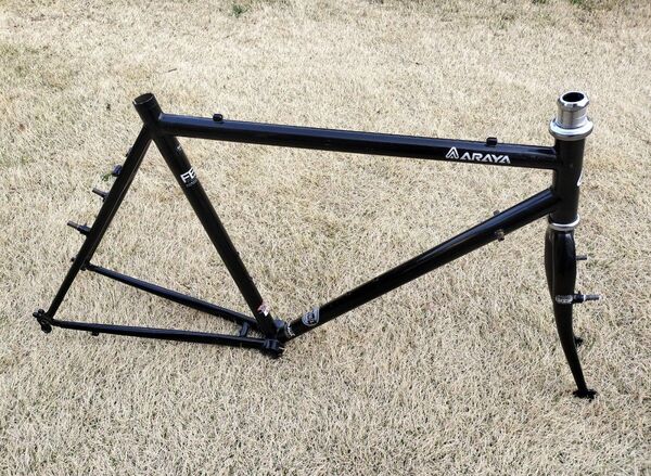 ARAYA FEDERAL アラヤ フェデラル フレームセット 54cm クロモリ 鉄 スチール ランドナー ブラック 黒 ロード