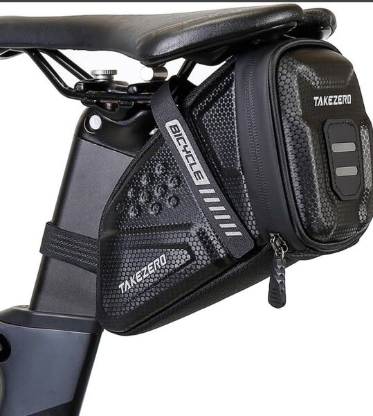 未使用 自転車 サドルバッグ 容量:約1.5L アクセサリー収納 防水 反射ロゴ付き テールライト取付可能 取付簡単 工具不要