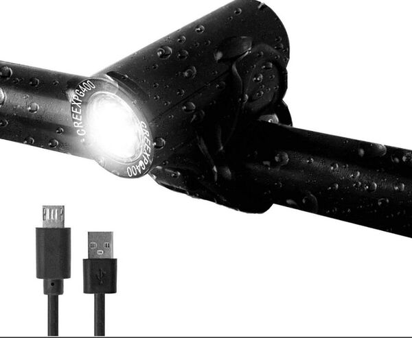 GORIX(ゴリックス) 自転車ライト usb充電 防水 LED 防水 CREE XPG350 350LM ブランク マウント付属