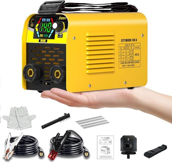 MJUM アーク溶接機100V溶接機 最大出力140A ミニポータブル1台2役