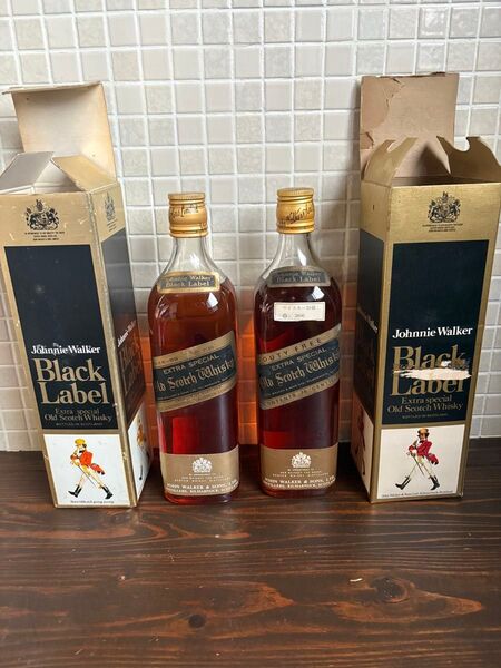 ジョニーウォーカー ブラックラベル 2本セット 古酒