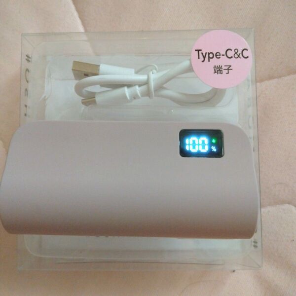 訳あり品 モバイルバッテリー オシャモバ ミニスリム Type-C