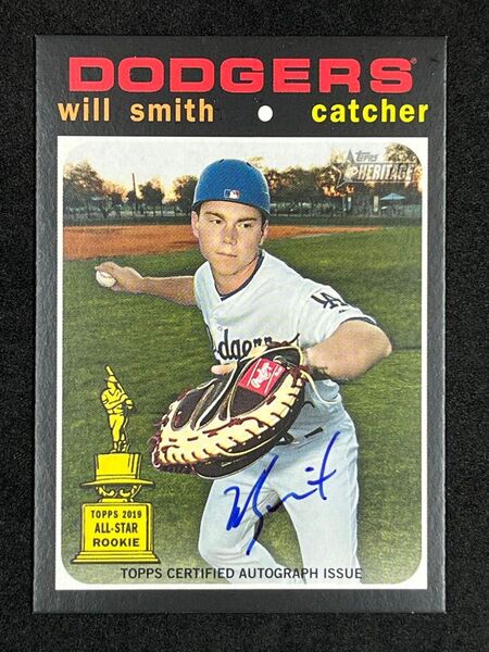Topps Heritage Will Smith Real One Auto ドジャース ウィル スミス 直筆サイン