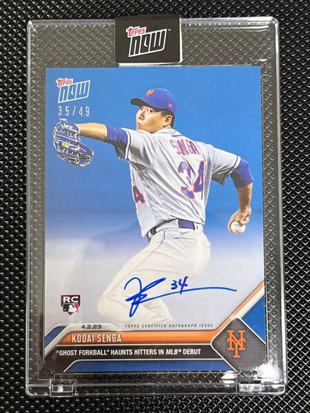 49枚限定 2023 Topps Now 千賀滉大 MLBデビュー 初勝利 直筆サイン Auto