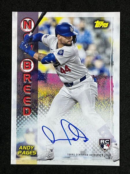 2024 Topps Archives Andy Pages Auto アンディ・パヘス 直筆サイン ドジャース RC ルーキー