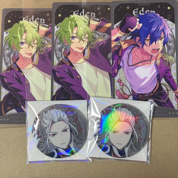 あんスタ Eden アルカナカード スタライ 缶バッジ 巴日和 漣ジュン 乱凪砂