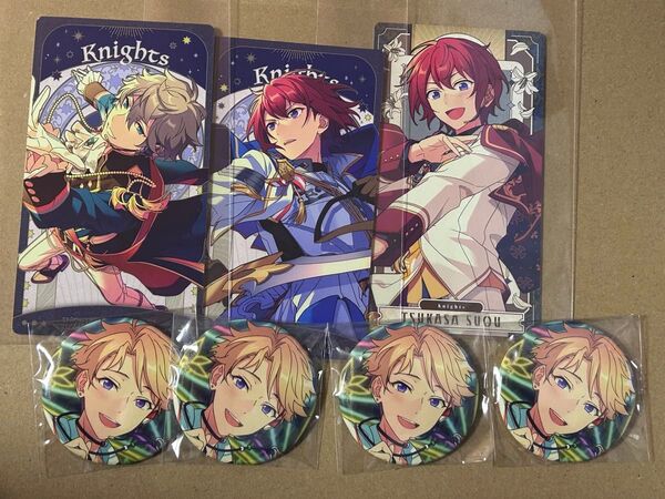 あんスタ アルカナカード 缶バッジ Knights 瀬名泉 朱桜司 鳴上嵐