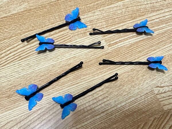 ヘアピン 髪飾り 前髪 ヘアクリップ ヘアアクセサリー シルバー 6個セット