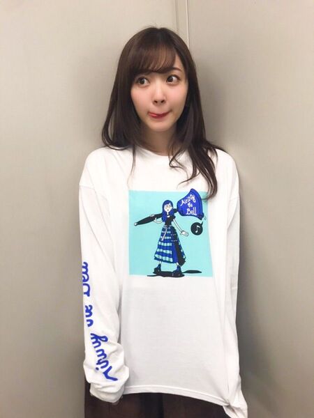鈴木愛理 LIVE 2020 Airing the Bell ビッグシルエットロングTシャツ Lサイズ