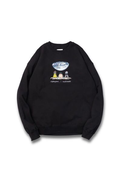 【新品未使用】VR × CYBERPUNK CREWNECK / BLACK XLサイズ