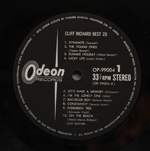 Cliff Richard - Cliff Richard Best 20 クリフ・リチャード - ベスト20 OP-99004 国内盤LP_画像5