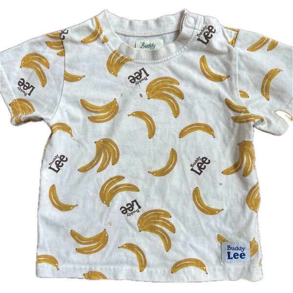 Buddy Lee バナナ柄Tシャツ 90ホワイト系とCLASSIC のバナナ柄ズボンのセット