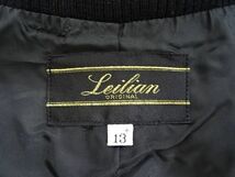 ★ Leilian ★レリアン　黒　金刺繍　ジップアップ　ジャケット　ブルゾン　ジャンバー　サイズ１３＋ _画像6