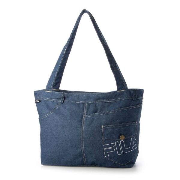 FILA ブルーデニムトートバッグ