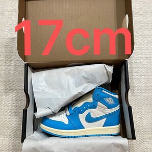 Nike Air Jordan 1 17cm High OG UNC Reimagined エアジョーダン1 ナイキ リトルキッズ