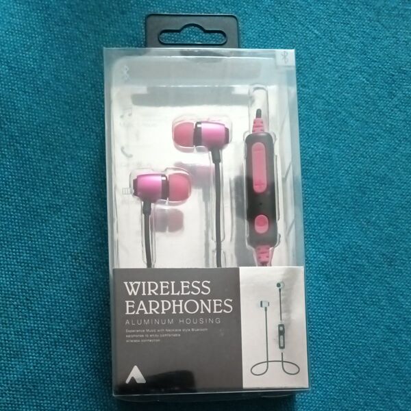 新品 Bluetooth EARPHONES BTE-A1000PK ピンク ②