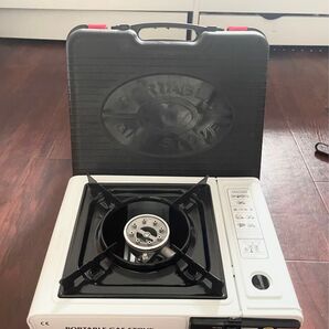 ポータブルガスストーブ ケース付き アウトドア キャンプ