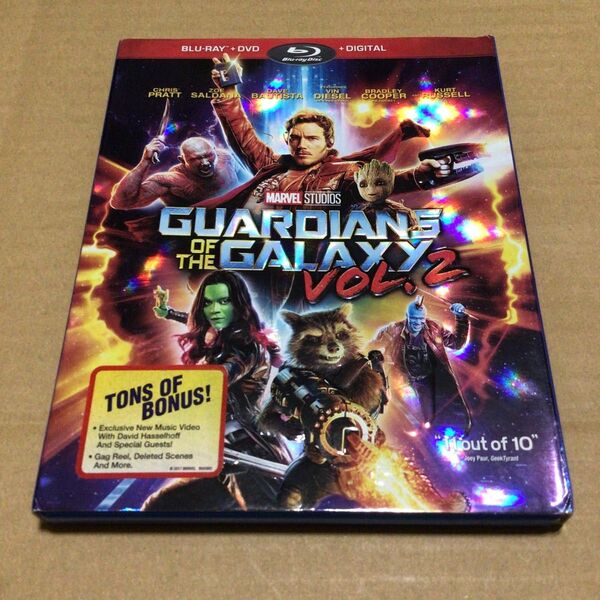 ガーディアンズオブギャラクシー Vol.2 blu-ray+DVD 海外盤 北米 Guardians of the Galaxy