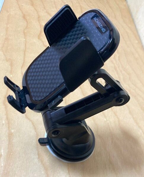 車載スマホホルダー ACMEZING フック式、粘着ゲル吸盤兼用 スマホスタンド クリップ式