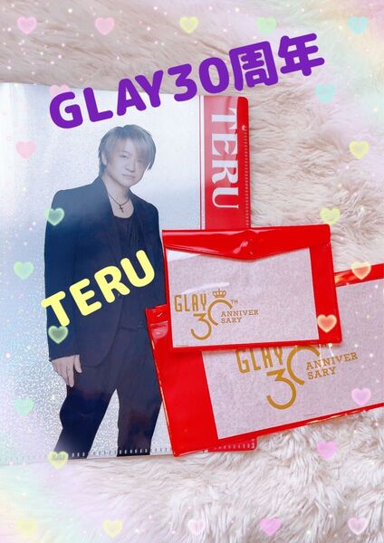 GLAY TERU 30周年記念グッズ クリアファイル マルチケース 3点セット