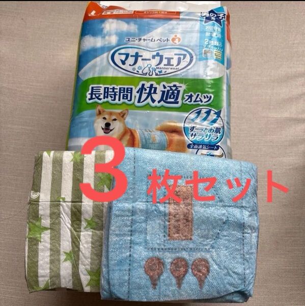 マナーウェア 長時間快適オムツ 男の子用 Lサイズ 3枚セット
