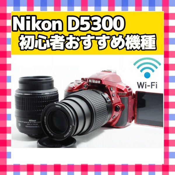 Nikon ニコン D5300 ダブルズームキット Wi-Fi搭載一眼レフカメラ デジタルカメラ デジカメ