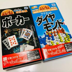 【新品未開封】ポーカー&ダイヤモンド(マグネット式)ミニボードゲームセット ジーピー