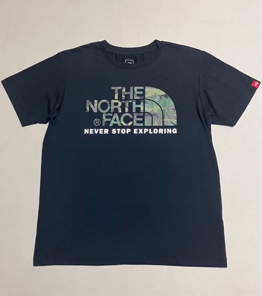 THE NORTH FACE ノンスフィエス 半袖Tシャツ ブラック 迷彩 M