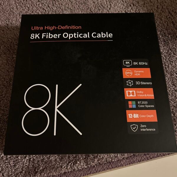 50フィート CL3定格HDMIケーブル、8K 48Gbps 光ファイバー