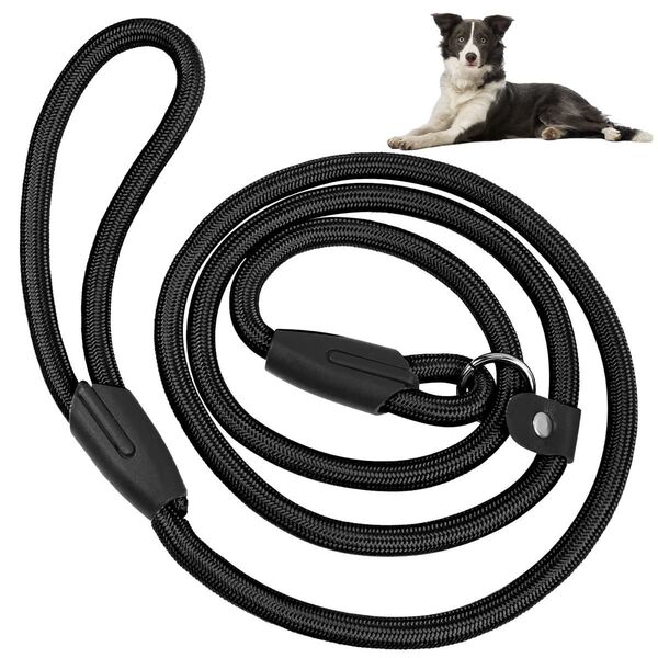 犬 犬用リード 首輪一体型 調節可能 リード 1.3m ナイロン ペット用