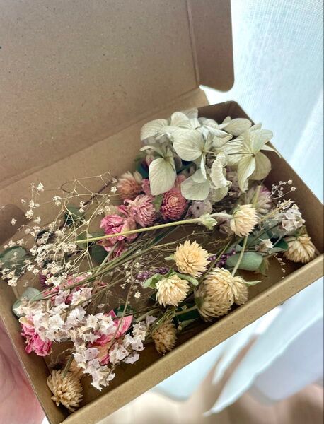 花材詰め合わせ ドライフラワー ハーバリウム花材 アジサイ 花材セット かすみ草 アンティーク風