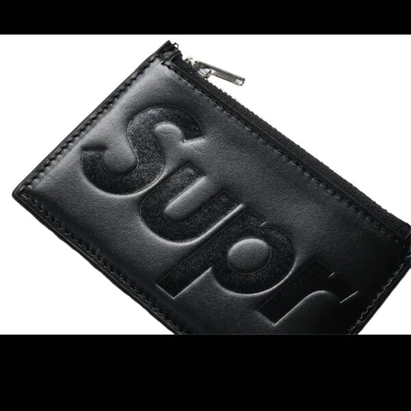 supreme 25ss 新品未使用 leather zip card holder フラグメントケース カードケース ミニ財布